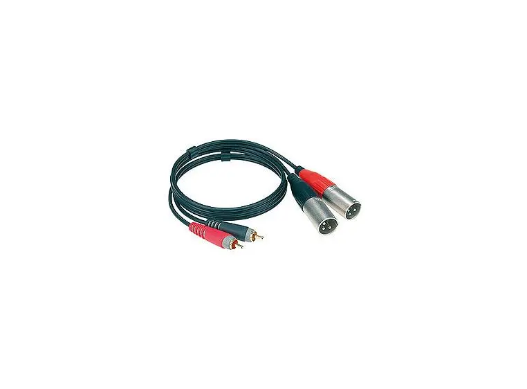 Klotz AT-CM0100 2xXLR han-2xPh han (dual) 1 m 